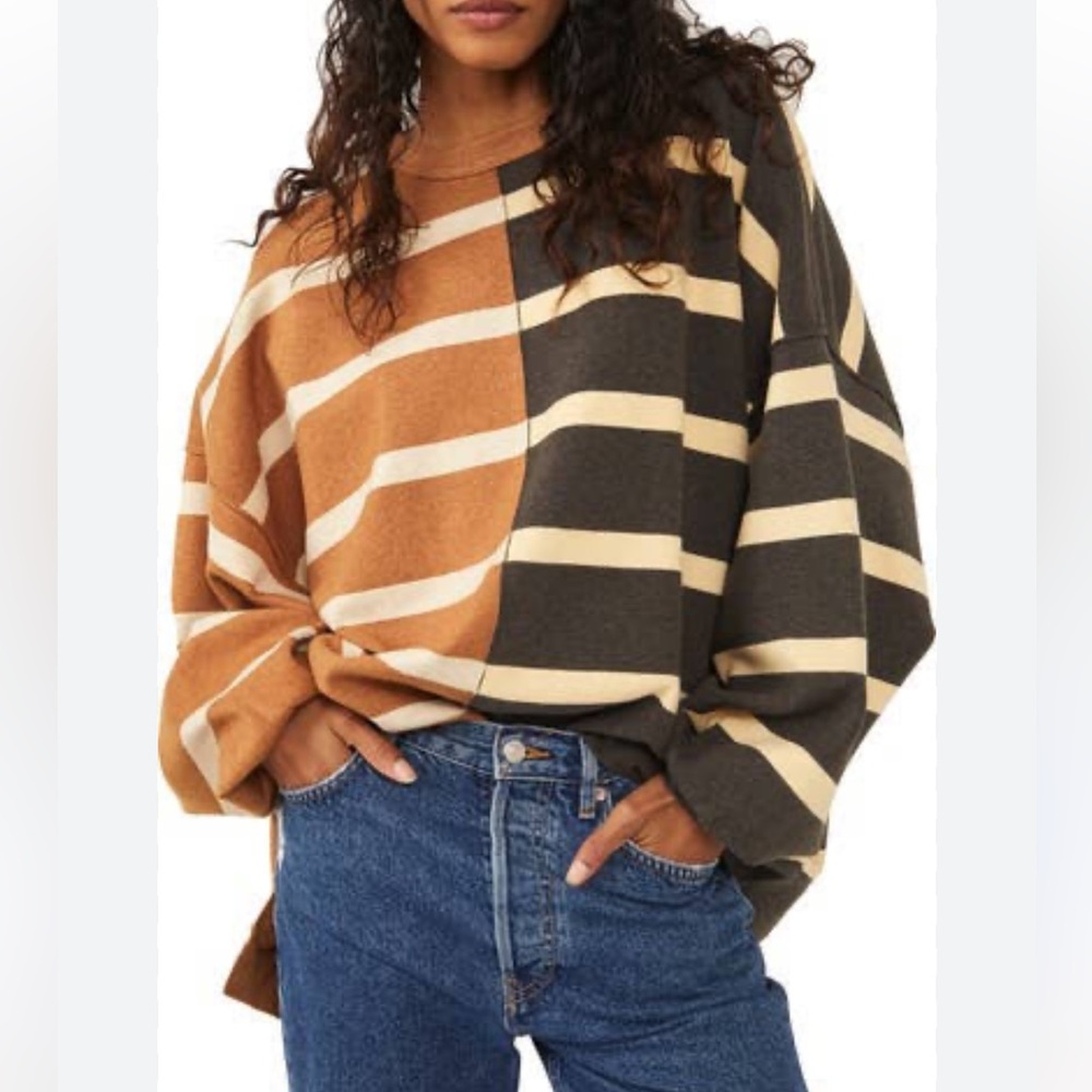 Free People Uptown Stripe Sweater